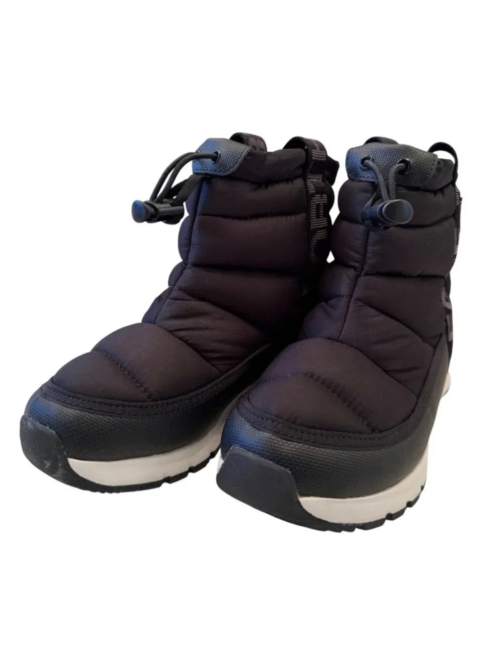 North Face Youth Kids Size 1 EU32 ThermoBall Pull-On Waterproof Black Boots NWOB